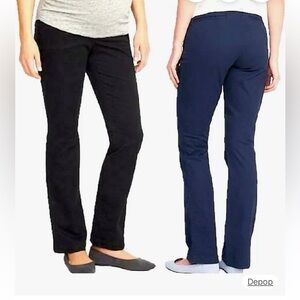 Old Navy Black Bootcut Maternity Boot-cut full panel Maternity pants 🖤 size 2 L